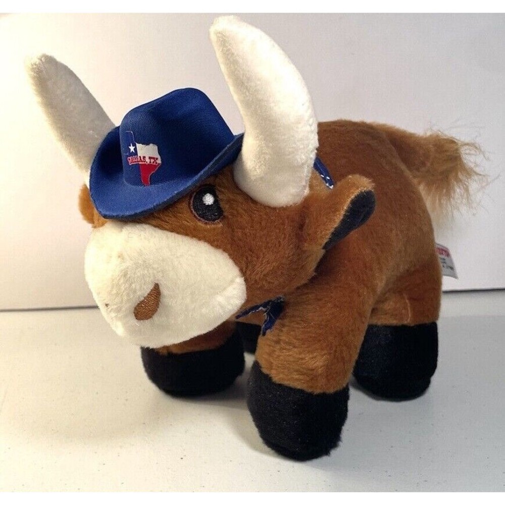 Plush Buckaroo Bandits Texas Steer Cow 10" Cowboy Hat Bull  P5
